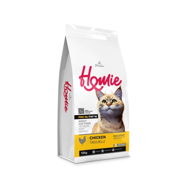 Homie Süper Premium 12 kg Düşük Tahıllı Tavuklu Yetişkin Kedi Maması