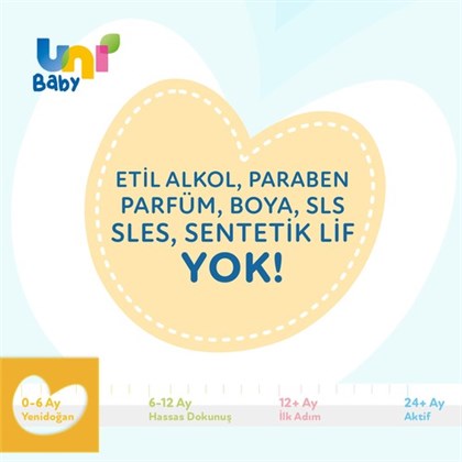 Uni Baby Yenidoğan Islak Mendil 24li 960 Yaprak