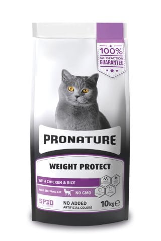 Pronature 10 kg Kilo Kontrolü İçin Tavuklu ve Pirinçli Kısırlaştırılmış Yetişkin Kuru Kedi Maması