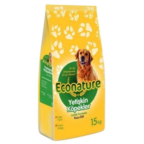 Econature 15 kg Kuzu Etli Yetişkin Köpek Maması