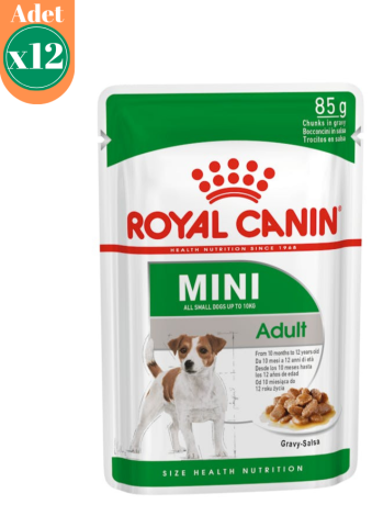 Royal Canin 12x85 gr Pouch Mini Adult Köpek Yaş Maması 12 Adet