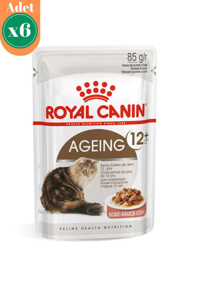 Royal Canin Ageing +12 Gravy Pouch Yaşlı Konserve Kedi Maması 6 Adet