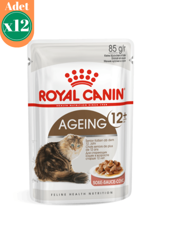 Royal Canin Ageing +12 Gravy Pouch Yaşlı Konserve Kedi Maması 12 Adet