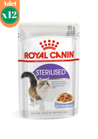 Royal Canin Sterilised Jelly Pouch Kısırlaştırılmış Kedi Maması 12 Adet