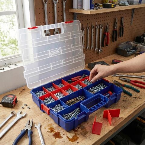 WORKPRO WP283007 38x30x6,8mm Profesyonel İstiflenebilir Organizer