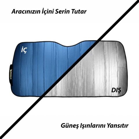 Michelin MC3001AZ 150x70cm Universal Balonlu Premium Ön Cam Güneşliği