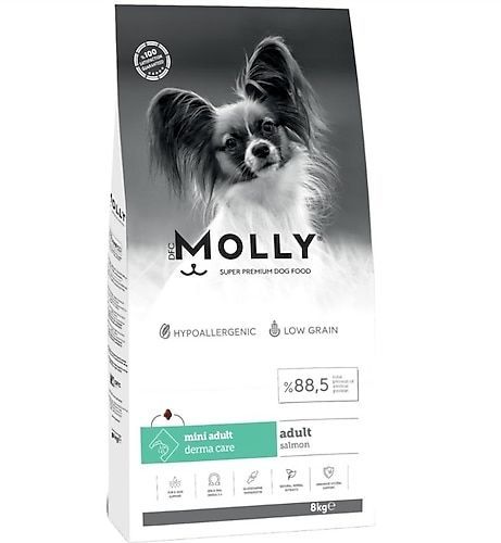 Molly Derma Care Somonlu 8 kg Küçük Irk Yetişkin Köpek Maması
