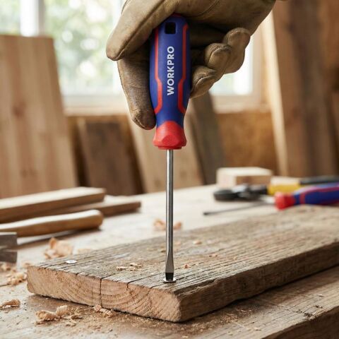 WORKPRO WP221013 3x75mm CR-V Profesyonel Düz Tornavida