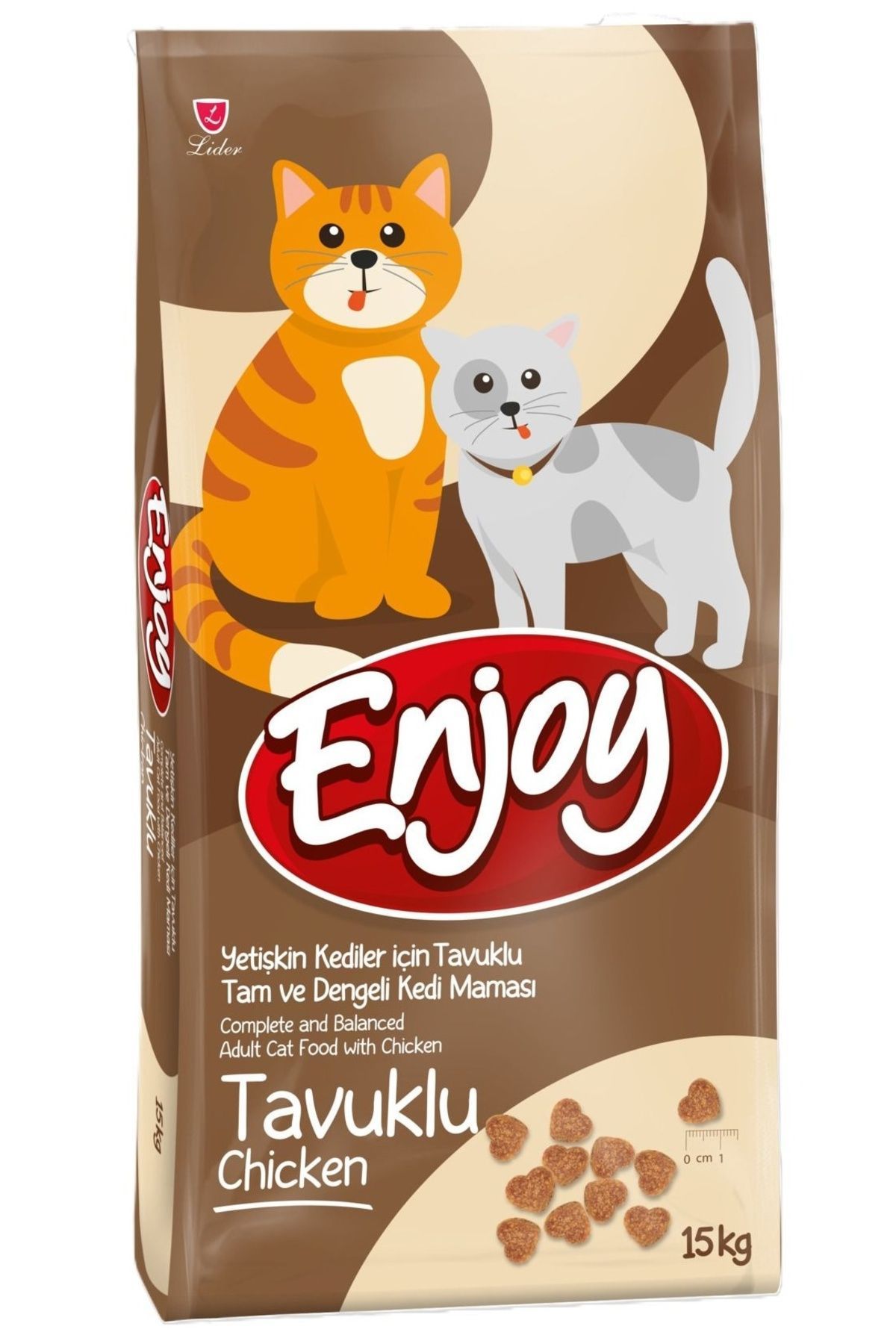 15 Kg Sokak Kedileri Ve Evcil Kediler İçin Sokak Kedi Maması Tavuklu Enjoy Yetişkin Kedi Maması