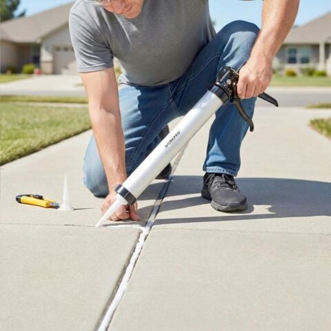 WORKPRO WP224006 590ml 6 Parça Alüminyum Profesyonel Sosis Tipi Silikon Tabancası