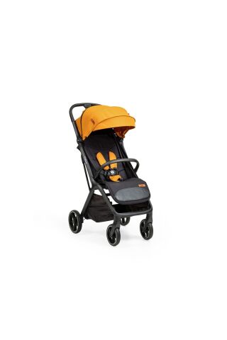 Otomatik Katlanan Kabin Boy Bebek Arabası Calico Sarı