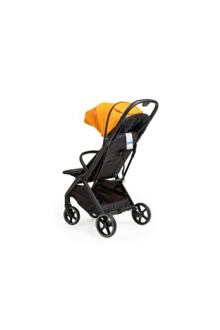 Otomatik Katlanan Kabin Boy Bebek Arabası Calico Sarı