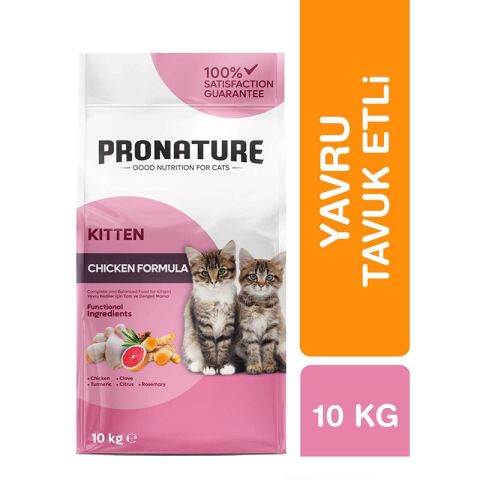 Pronature Tavuklu ve Pirinçli  Yavru Kedi Maması 10 kg