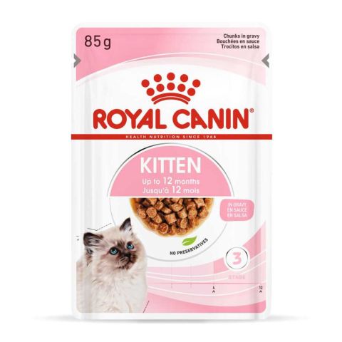 Royal Canin Kitten Gravy Kedi Yaş Mama 85 GR x 12 Adet