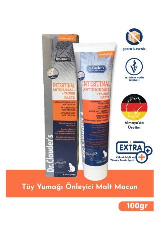 Dr. Clauder's Intestinal Anti Hairball 100 gr Tüy Yumağı Kontrol Kedi Macunu