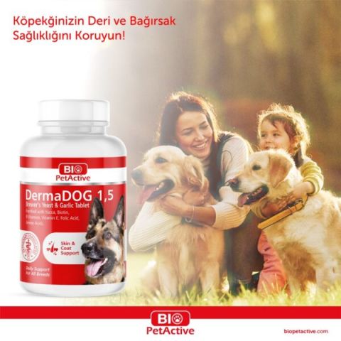 Dermadog 1,5 Çinko Sarımsaklı Mayası Tableti 150 Gr 100lü