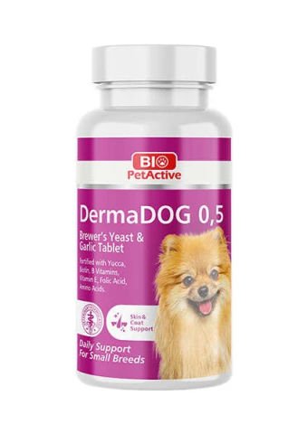 Bio Petactive Dermadog 0.5 Küçük Irk Tüy Vitamin Tableti 60 Adet 30 Gr.