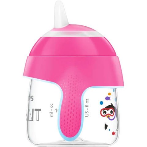 Philips Avent SCF753-07 Penguen 12 Ay+ Pembe 260 ml Damlatmaz Alıştırma Bardağı