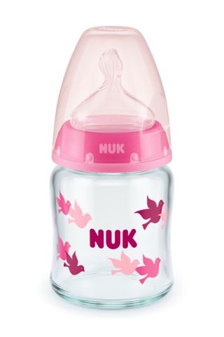 Nuk Fc Plus Isı Göstergeli Cam Biberon 120 ml Pembe