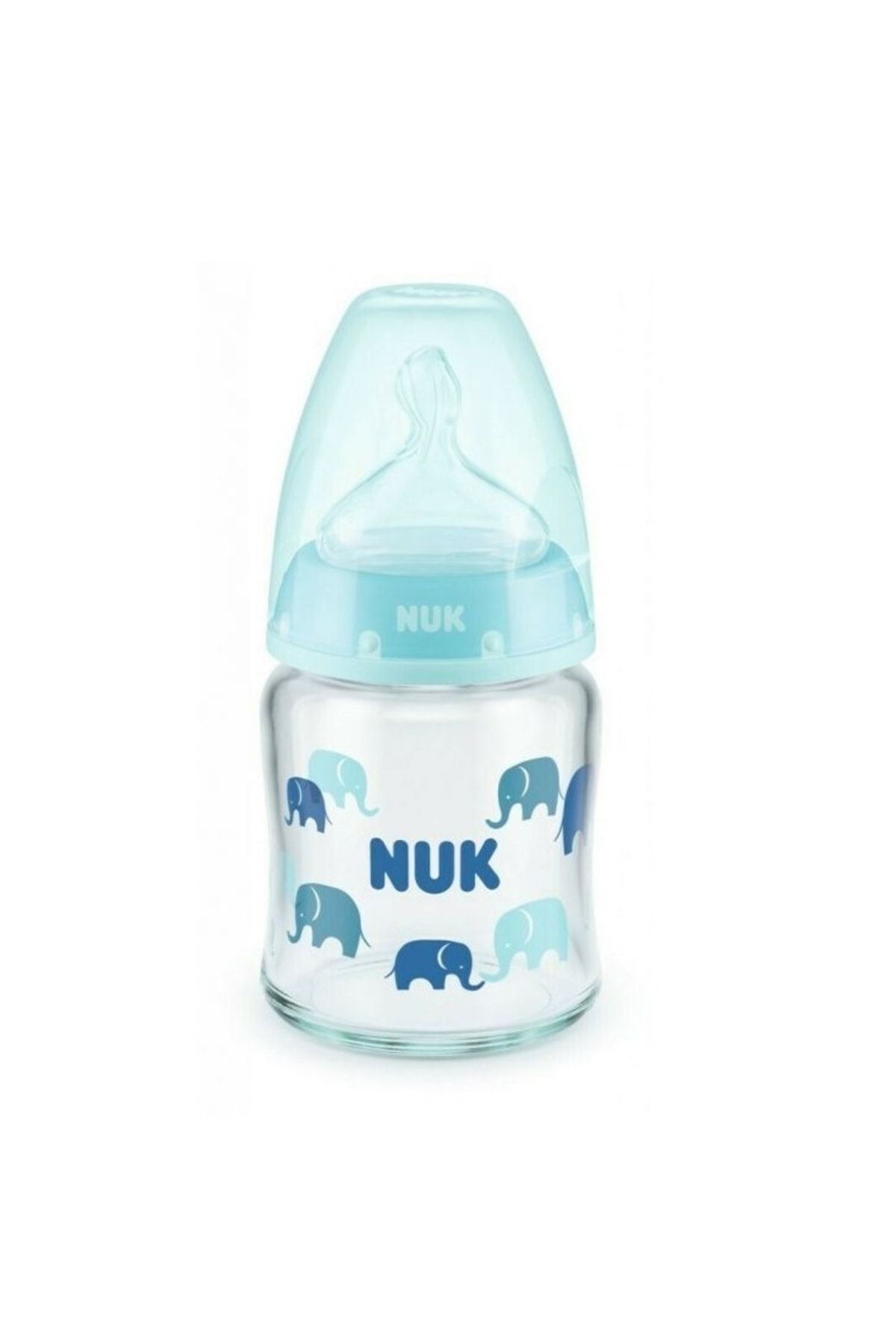 Nuk Mavi 120 ml Cam Fc Plus Isı Göstergeli Biberon