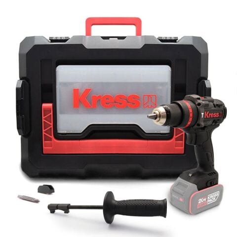 Kress KUC33.91 20Volt 95Nm Kömürsüz Profesyonel Şarjlı Darbeli Matkap (Akü Dahil Değildir)