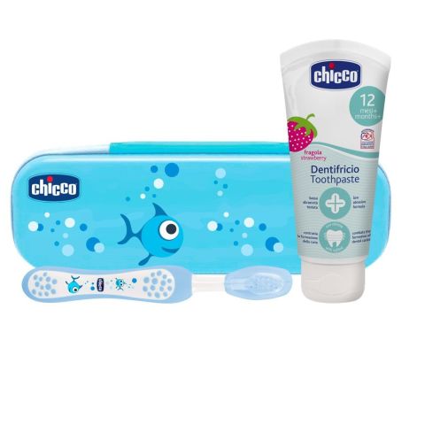 Chicco Diş Fırçası Seti Mavi