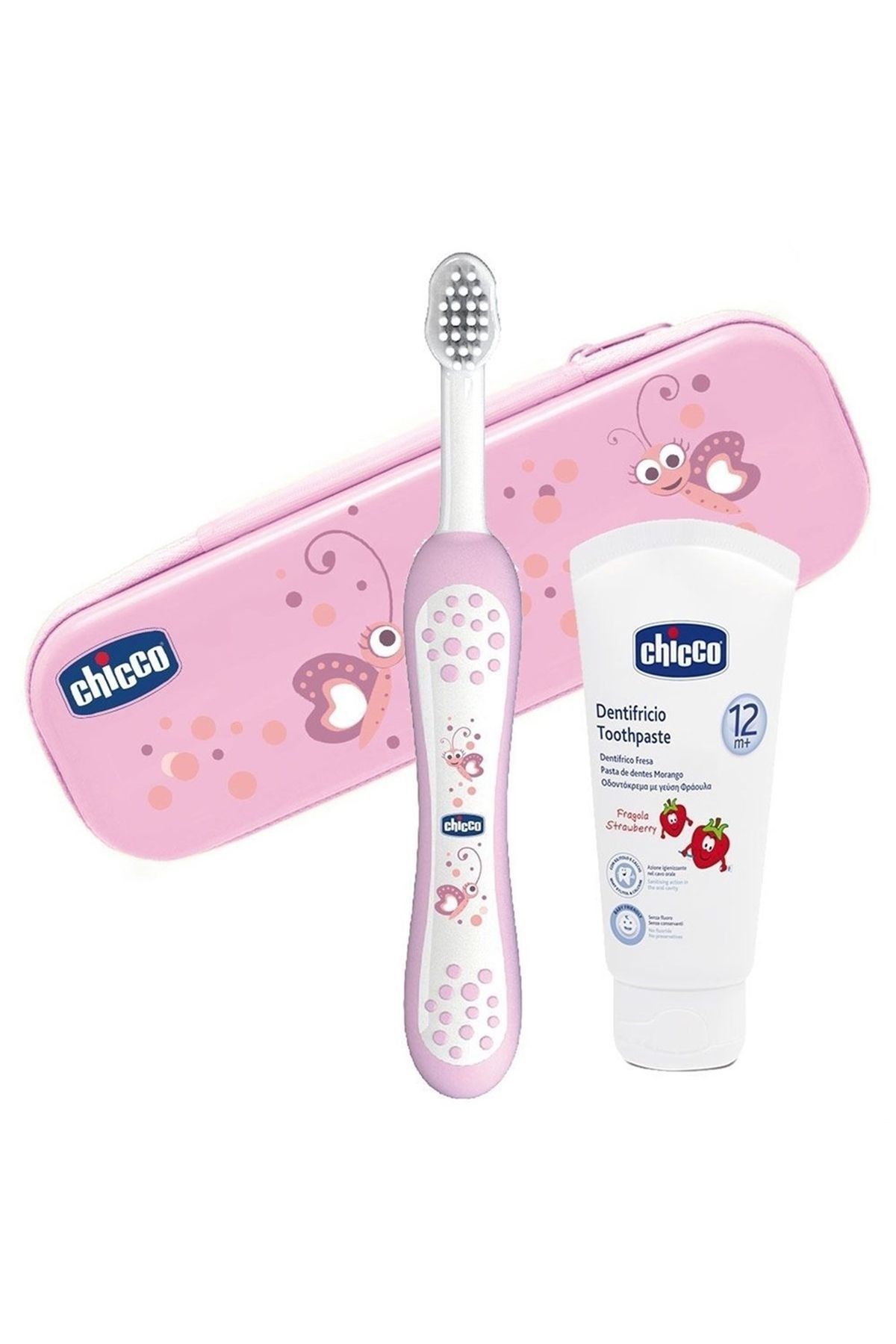 Chicco Diş Fırçası Seti Pembe
