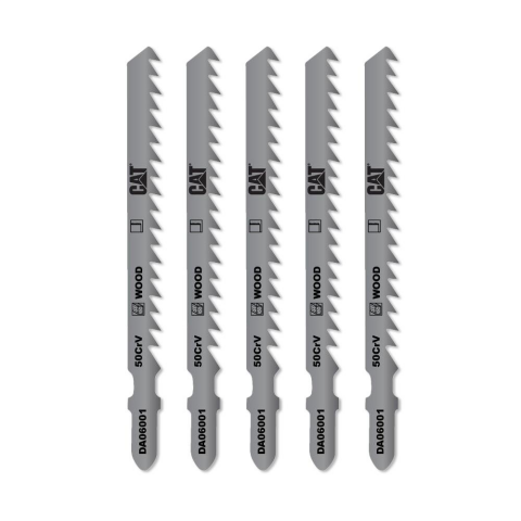 CAT DA06001 5 Parça Profesyonel Ahşap Hızlı/Kaba Kesim Dekupaj Testere Bıçağı, Ucu