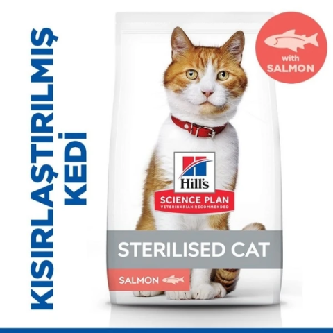 Hills Somonlu Kısırlaştırılmış Yetişkin Kedi Maması 8+2 Kg Hediyeli