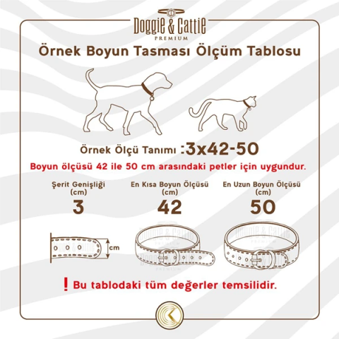 CATTİE TAŞLI DERİ KEDİ TASMASI ROYALMAVİ 1,2X23-28