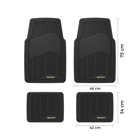 Michelin MC33856 Tüm Araçlara Uyumlu 4 Parça Üniversal 3D Havuzlu Oto Paspas