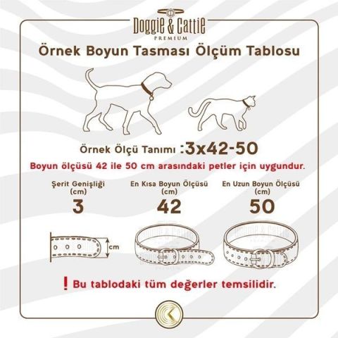CATTİE TAŞLI DERİ KEDİ TASMASI SİYAH 1,5X27-33CM