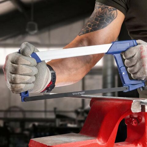 WORKPRO WP215022 300mm BI-METAL 24TPI Ağır Hizmet Tipi Alüminyum Gövde Demir Testeresi